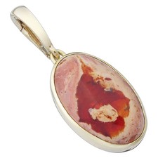 Fire Opal Pendant 585 Yellow