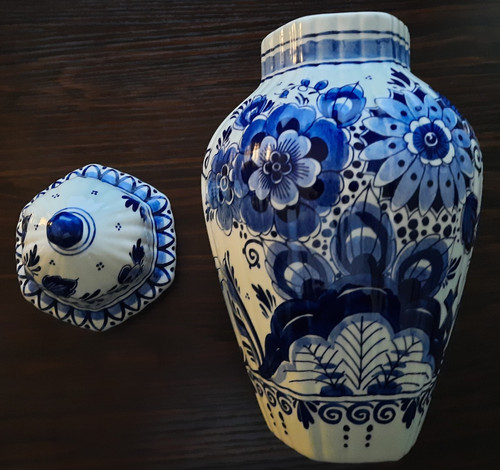 Vase blauw delft koninktijke - blauw,