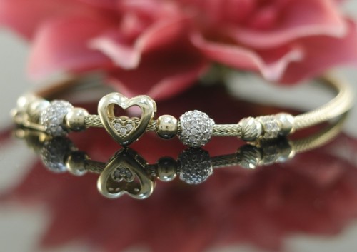 Herz armband 585er 14 - herz,