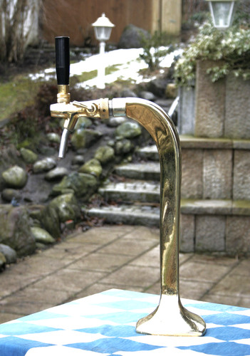 Bierzapfsäule aus messing - bierzapfsäule,