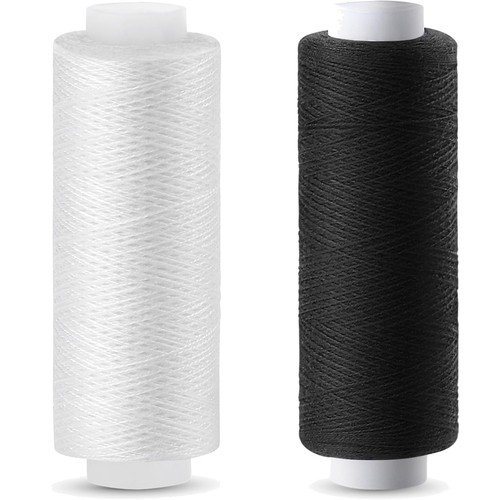 Nähgarn schwarz weiß 2x200 - weiß,