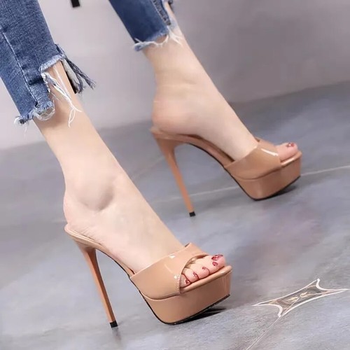 Damen plateau stilettoabsatz - plateau,