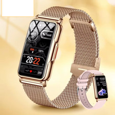 Damen Smartwatch,Voller Touchscreen,Bluetooth Anruf,Wasserdicht Smartuhr Frauen
