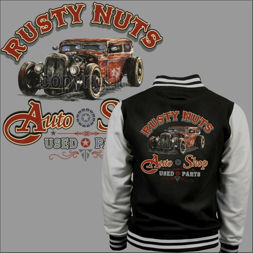 Auto oldtimer jacke kontrast - oldtimer,