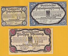 Seelow -Kreis Lebus- die 3 Verkehrsscheine vom 1.07.1920