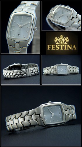 Damenuhr festina edelstahl - damenuhr,