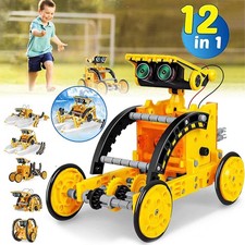 12-in-1 Solar Roboter Spielzeug Konstruktionsspielzeug Bausatz DIY Bauspielzeug