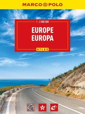 MARCO POLO Reiseatlas Europa 1:2 Mio. Straßenatlas und Autoatlas, Spiralbindung