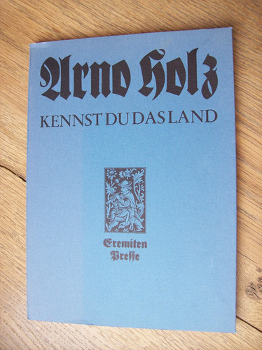 Arno holz kennst das - arno, du