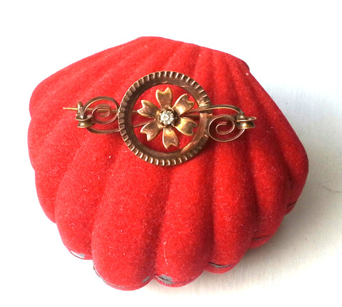Antike brosche rose goldfarbig - antike, rose`goldfarbig