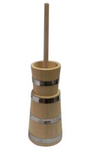 Butterfass aus Holz - Butterdose zur Herstellung traditioneller Butter 5 Liter