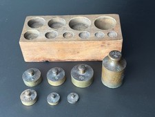 7x alte antike Messing