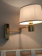 2 Wandlampen, Leselampen, Schlafzimmerlampen, Gelenk Wandleuchten Messing