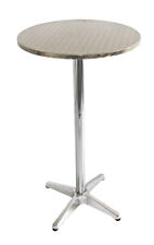 Alu-Stehtisch + Bistrotisch, höhenverstellbar 70/110cm,  Ø=60cm Basismodell