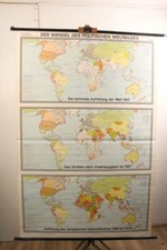 Schulwandkarte Wandel politischen Weltbildes Westermann Lehrtafel Unterricht