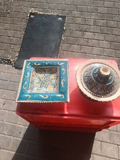 Tonschale Dekoschale Schmuckschale Ton Schale Schälchen Dekoration handbemahlt