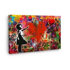 Graffiti Street Art Colour Wandbild Leinwandbild  Kunstdruck XL Wanddeko