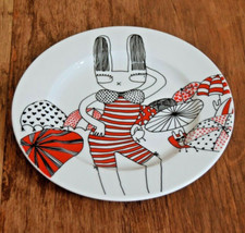 Seltmann Weiden Kaninchen Häschen Badeanzug Baden Luk 10" Platte Sehr guter Zustand - UK-VERKÄUFER