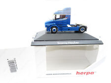 334HO /18 - Herpa H0 110242 - Scania Hauber Zugmaschine blau - top in OVP