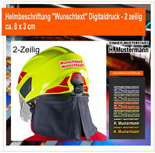 Helmbeschriftung "Text"