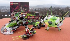 Lego 6900, 6915, 6829 sowie 6836 der Alien-/ UFO- Serie (Vier Raumschiffe)