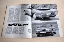 MOT 16/1989 Saab 900 Cabrio mit 126PS im TEST auf 4 Seiten