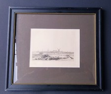 Radierung Rembrandt Harmensz van Rijn 1606-1669 Blick auf Amsterdam