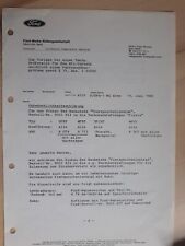 ABE / UE von Ford über 4 Speichen Sportlenkrad beim Fiesta 1980 Rar