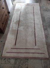 Schöner, sehr hochwertiger Teppich, reine Wolle, geometr. Muster