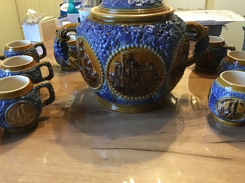 Bowle set steingut - bowle,