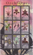 Blumen Orchideen Djibouti gestempelt  4111