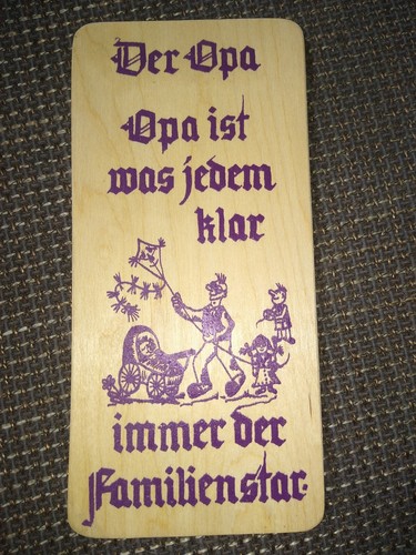 Deko holzbrett ddr der - deko, "der