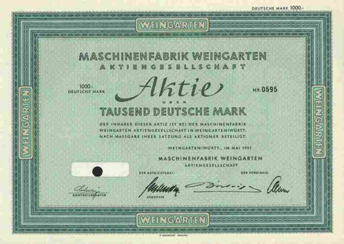 Maschinenfabrik weingarten - maschinenfabrik,