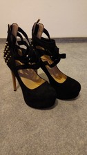 MissHeel Plateau Mary Janes Gr41 Nieten Pumps High Heels 