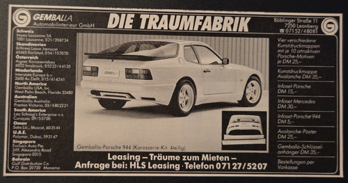 Gemballa porsche 944 tuning - gemballa,
