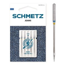 SCHMETZ | 5 Nähmaschinennadeln | Jeans | 130/705 H-J | Nadeldicke 110/18