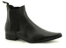 Inamagura Slip On Winklepicker Chelsea Pike Black  36PI1018