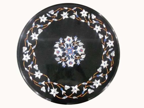 Schwarzer marmortisch - schwarzer,
