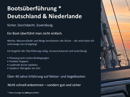 Boote überführung skipper - boote,