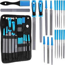 TECPO FEILEN SET 19-TEILIG WERKSTATTFEILEN SATZ RASPEL FEILE für METALL + HOLZ