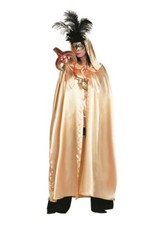 Satin Kapuzencape gold -
