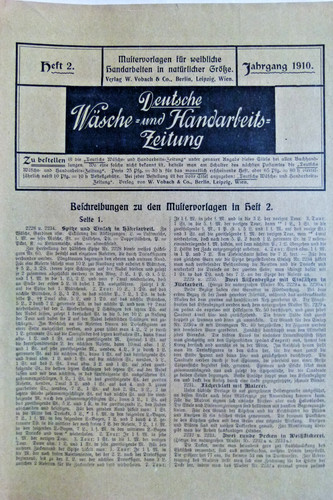 Altes modeheft 1910 - v.,