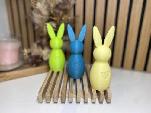 Moderner osterhase mit herz - osterhase,