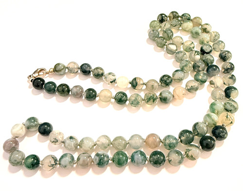 Lange edelsteinkette quarz - edelsteinkette,