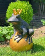 Gartenfigur Froschkönig Groß