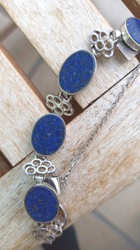 Silberarmband mit lapislazuli - silberarmband,