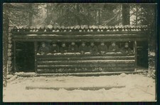 3x Foto AK 1. WK - Soldaten Bunker Schießscharte Russland 1916 Feldpost gelaufen
