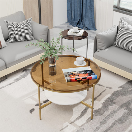 Rund couchtisch ablagen - couchtisch, 2