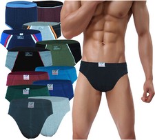 3-12er PACK HERREN UNTERHOSE SLIPS BAUMWOLLE SPORTSLIP MÄNNER S-6XL ÜBERGRÖSSE