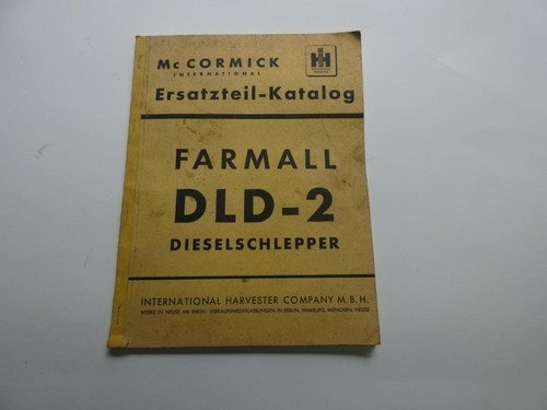 Cormick farmall dld 2 - mc, dld-2
